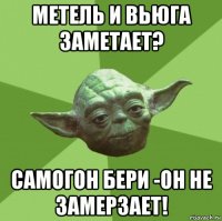 метель и вьюга заметает? самогон бери -он не замерзает!