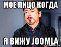 мое лицо когда я вижу joomla