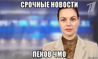 срочные новости пеков чмо