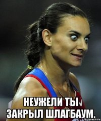  неужели ты закрыл шлагбаум.