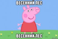 весенний лес весенний лес