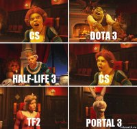 CS Dota 3 Half-Life 3 CS TF2 Portal 3