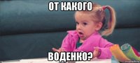 от какого воденко?