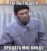 ты пытаешся продать мне винду