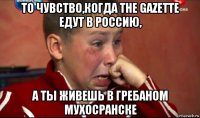 то чувство,когда the gazette едут в россию, а ты живешь в гребаном мухосранске