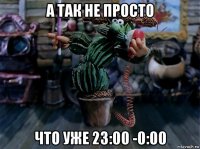 а так не просто что уже 23:00 -0:00