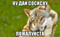 ну дай сосиску пожалуйста