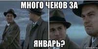 много чеков за январь?