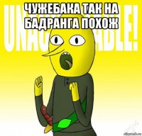 чужебака так на бадранга похож 