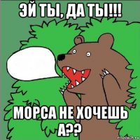 эй ты, да ты!!! морса не хочешь а??