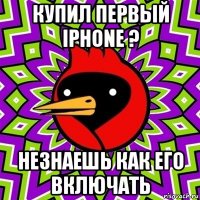 купил первый iphone ? незнаешь как его включать