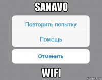 sanavo wifi