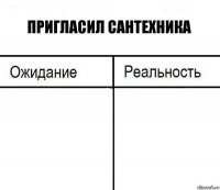 пригласил сантехника  