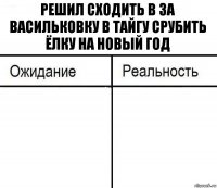 Решил сходить в за васильковку в тайгу срубить ёлку на новый год  