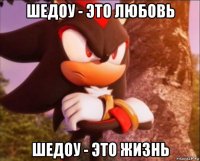 шедоу - это любовь шедоу - это жизнь
