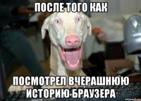 после того как посмотрел вчерашнюю историю браузера