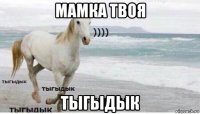 мамка твоя тыгыдык