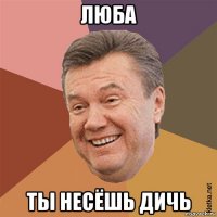 люба ты несёшь дичь