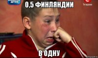 0,5 финляндии в одну