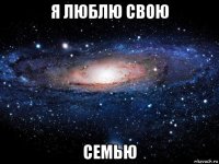 я люблю свою семью