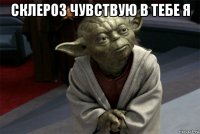 склероз чувствую в тебе я 