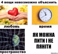 як можна пити i не пянiти