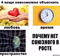 Почему нет союзного в РОСТе