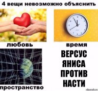 Версус Яниса против Насти