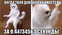 когда твоя девушка обижается за 0.44734563 секунды