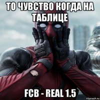 то чувство когда на таблице fcb - real 1.5