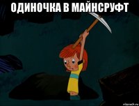 одиночка в майнсруфт 