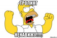 тролинг ненавижу!!!!!