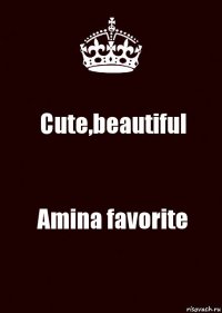 Cute,beautiful Amina favorite