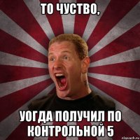 то чуство, уогда получил по контрольной 5