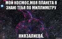 мой космос,моя планета я знаю тебя по миллиметру ниязалиева.