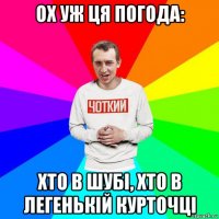 ох уж ця погода: хто в шубі, хто в легенькій курточці
