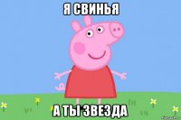 я свинья а ты звезда