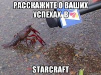 расскажите о ваших успехах  в starcraft