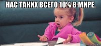 нас таких всего 10% в мире. 