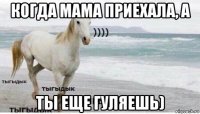 когда мама приехала, а ты еще гуляешь)