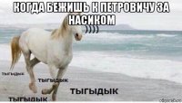 когда бежишь к петровичу за насиком 