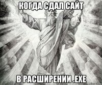 когда сдал сайт в расширении .exe