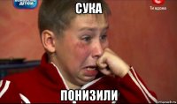 сука понизили