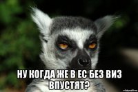  ну когда же в ес без виз впустят?