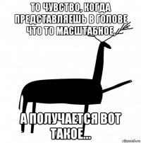 то чувство, когда представляешь в голове что то масштабное, а получается вот такое...