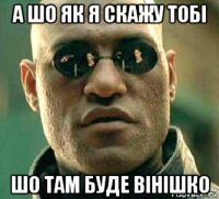 а шо як я скажу тобі шо там буде вінішко