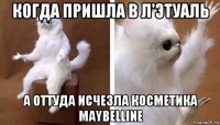 когда пришла в л'этуаль а оттуда исчезла косметика maybelline