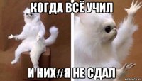 когда всё учил и них#я не сдал