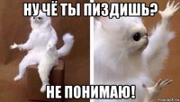 ну чё ты пиздишь? не понимаю!