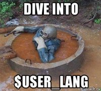 dive into $user_lang